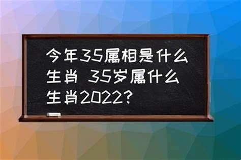 35岁属什么2023